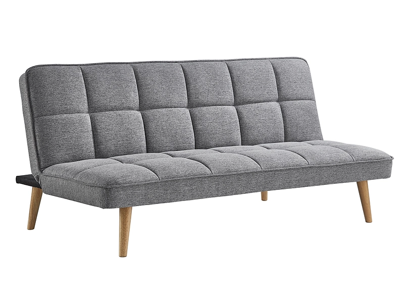 Canapé-lit servetto porte-revues gris plateau repas cm 45 x 30 x 56 h -  Conforama