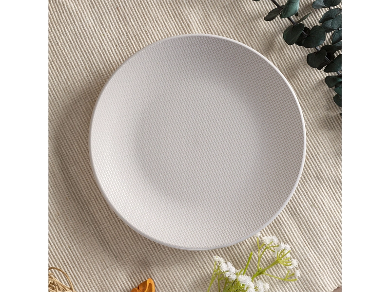 Piatto da dessert VIVO ceramica bianco
