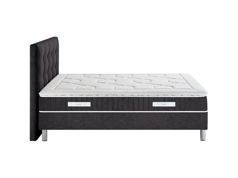 Boxspring EPEDA COLLECTION ELEGANCE COURCHEVEL II grigio screziato