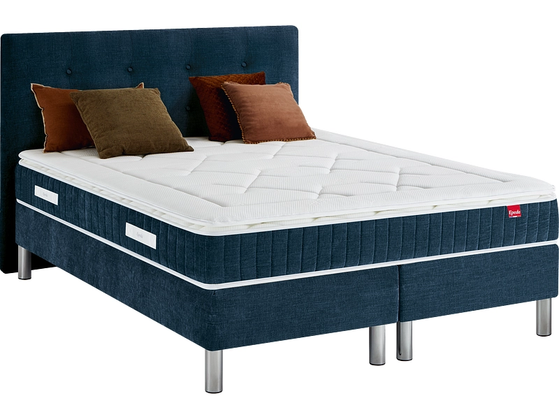 Boxspring EPEDA COLLECTION ELEGANCE COURCHEVEL II bleu