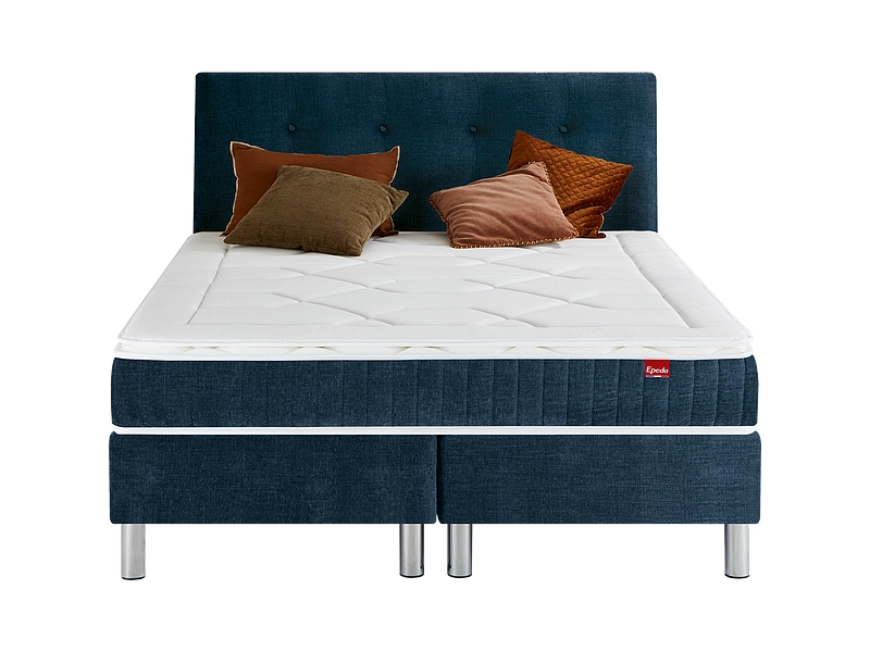 Boxspring EPEDA COLLECTION ELEGANCE COURCHEVEL II bleu