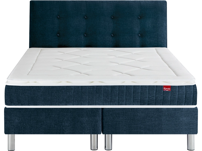 Boxspringbett EPEDA COLLECTION ELEGANCE COURCHEVEL II blau