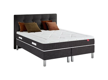 Boxspring EPEDA COLLECTION ELEGANCE COURCHEVEL II gris chiné