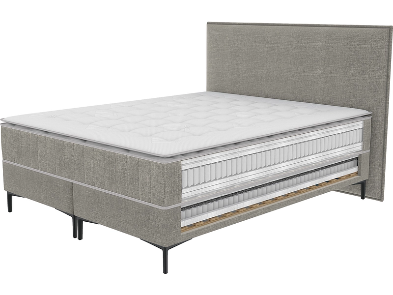 Boxspring EPEDA COLLECTION ELEGANCE VILLARS marron chiné
