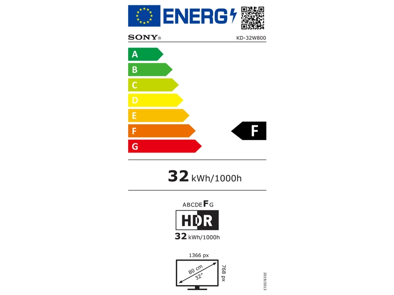 TV LED SONY 32''/80 cm