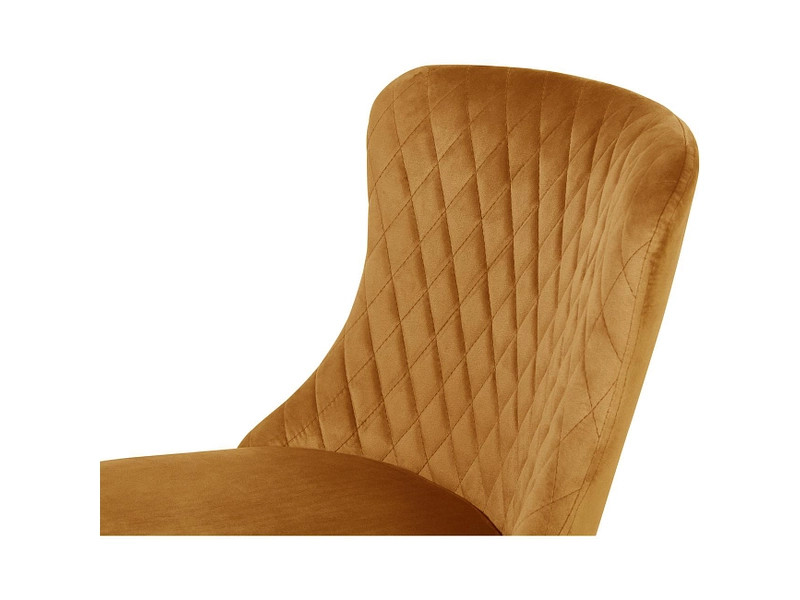 Chaise ORA tissu doré