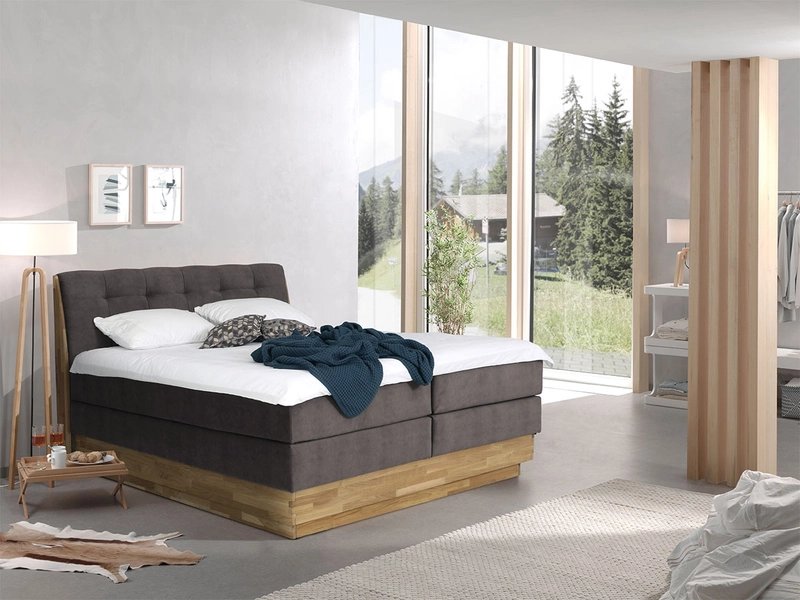 Boxspring ENGELBERG marrone