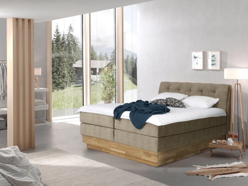 Boxspring ENGELBERG taupe