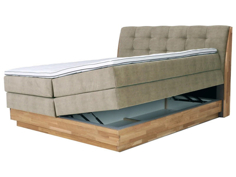 Boxspringbett ENGELBERG taupe