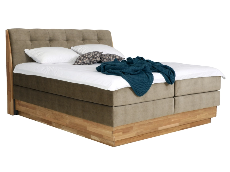 Boxspringbett ENGELBERG taupe