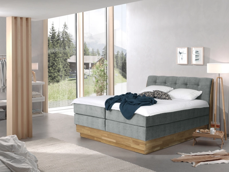 Boxspring ENGELBERG gris