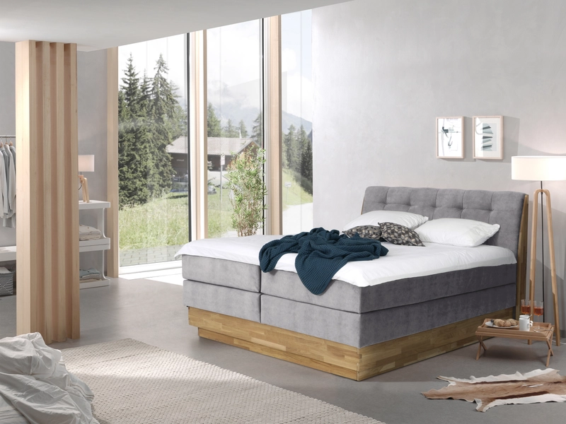 Boxspring ENGELBERG gris