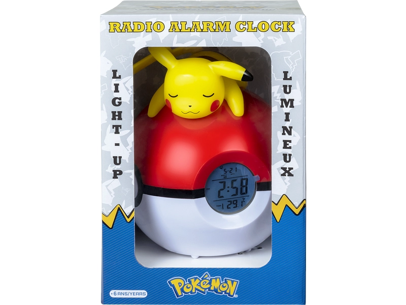 Radio Réveil Pokémon avec figurine Pikachu Teknofun : King Jouet, Radios  réveil Teknofun - Jeux électroniques