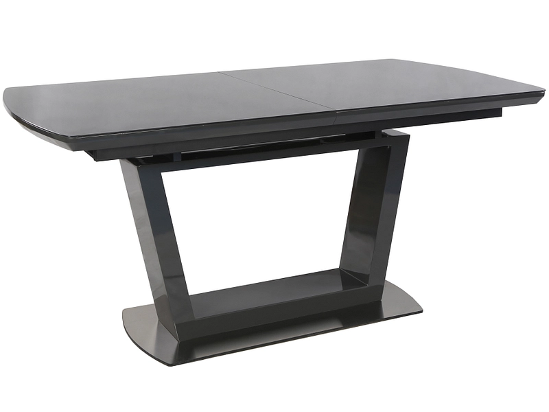 BLACK schwarz 160-220x90x76cm Tisch ausziehbar