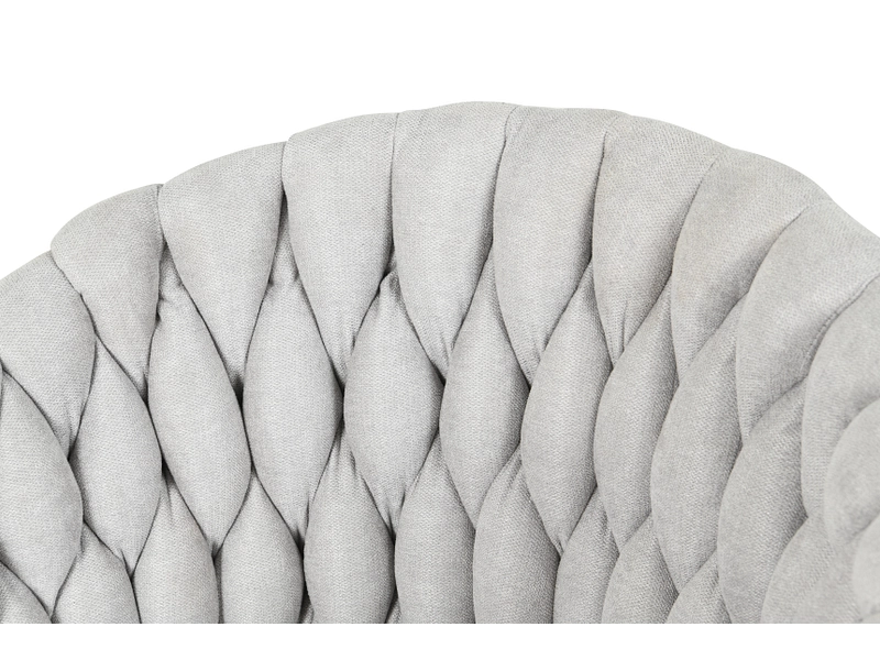 Chaise BRAID tissu gris