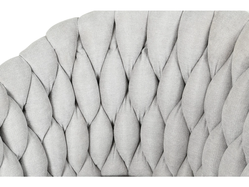 Chaise BRAID tissu gris