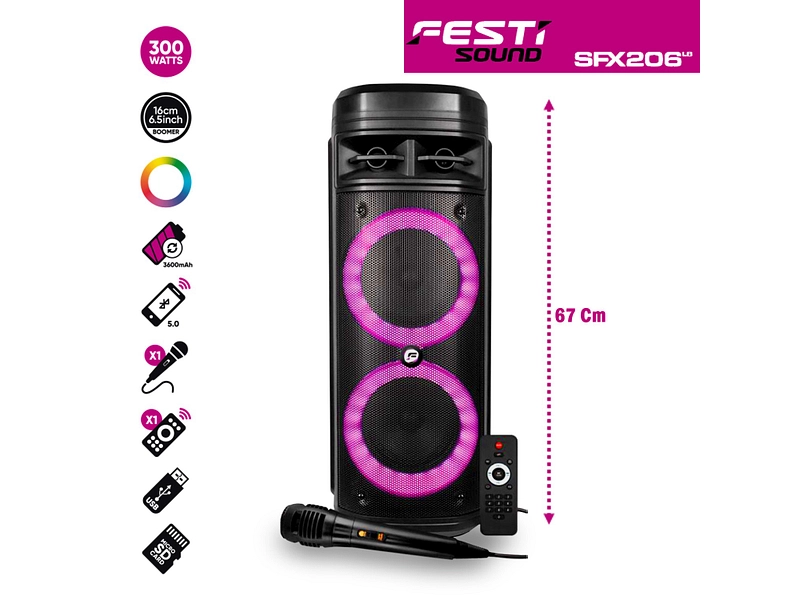 Lautsprecher FESTI SOUND Bluetooth SFX206LB