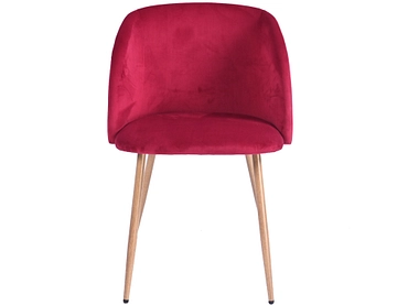 Stuhl SYDNEY Samt bordeau