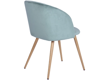 Stuhl SYDNEY Samt entenblau
