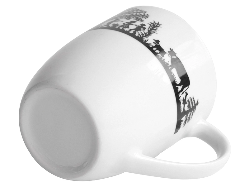 Set mugs HEIDI 36cl porcelaine blanc