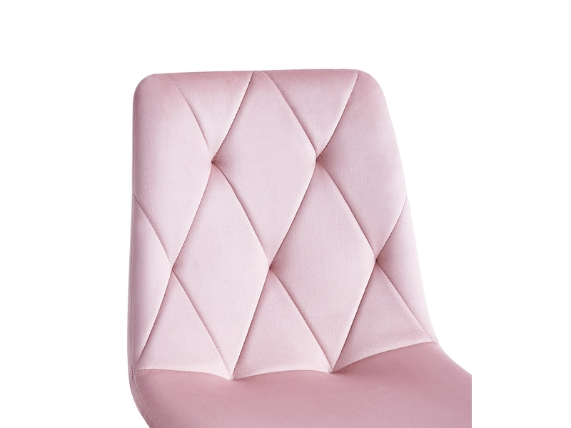 Chaise BACENO velours rose