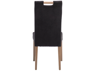 Stuhl PALMA Stoff schwarz