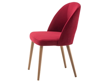 Stuhl CAPRI Stoff rot