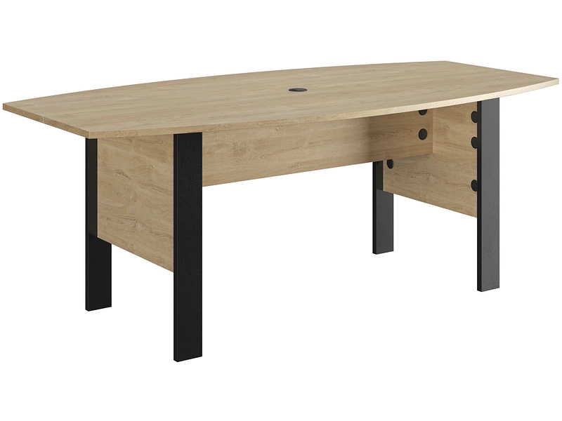 Table de réunion GAMI OFFICEO 200x100x76cm chêne
