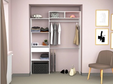 Ankleideschrank-Kit TONNI weiss