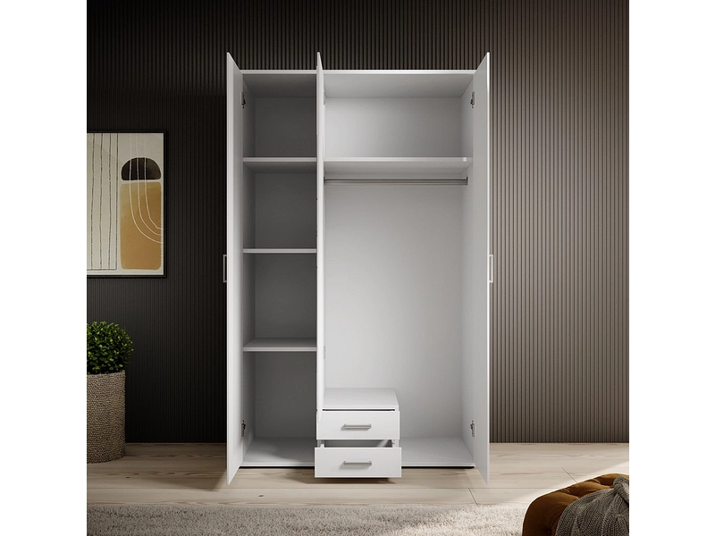 Armoire portes battantes ARIELLI blanc