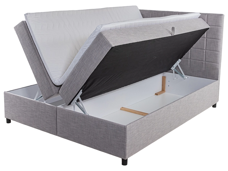 Boxspring TOMA grigio chiaro