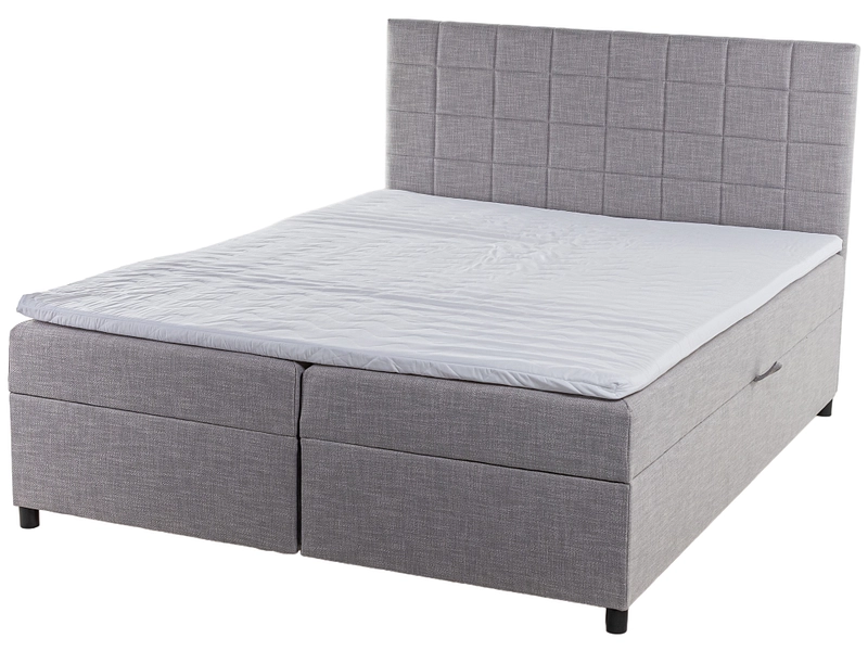 Boxspring TOMA grigio chiaro