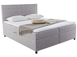 Boxspring TOMA gris clair