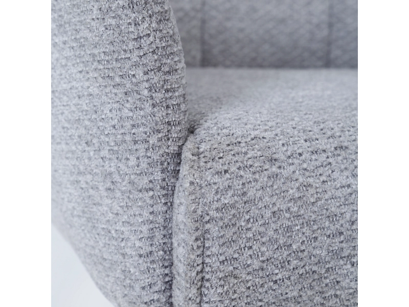 Chaise GABY tissu gris
