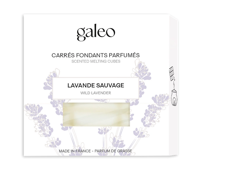 Carrés fondants parfumés GALEO ARENA lavande sauvage