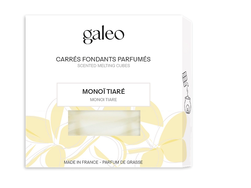 Carrés fondants parfumés GALEO ARENA monoï tiaré