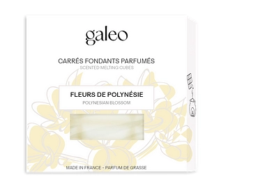 Carrés fondants parfumés GALEO ARENA fleurs de polynésie