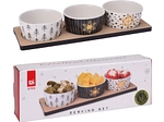 Aperitiv-Set FESTIF porzellan mehrfarbig