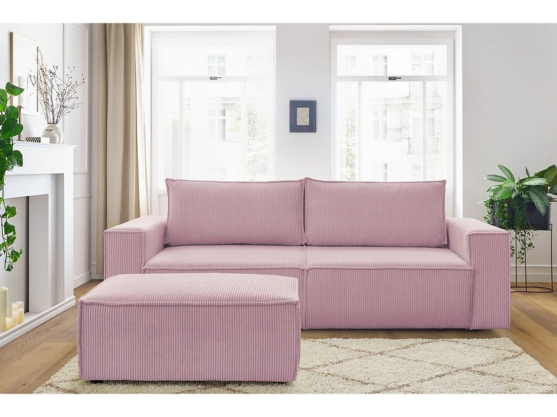 3er Sofa mit Hocker BOBOCHIC NIHAD