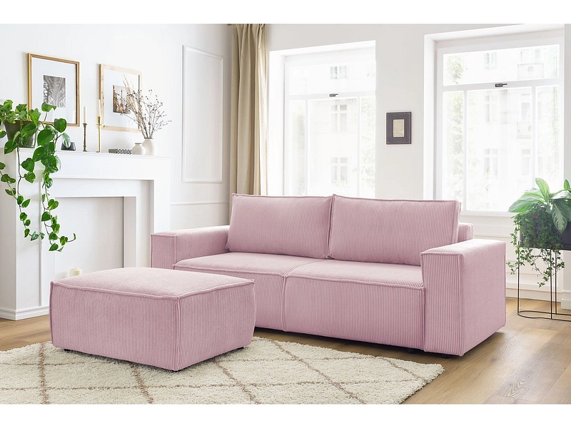 3er Sofa mit Hocker BOBOCHIC NIHAD