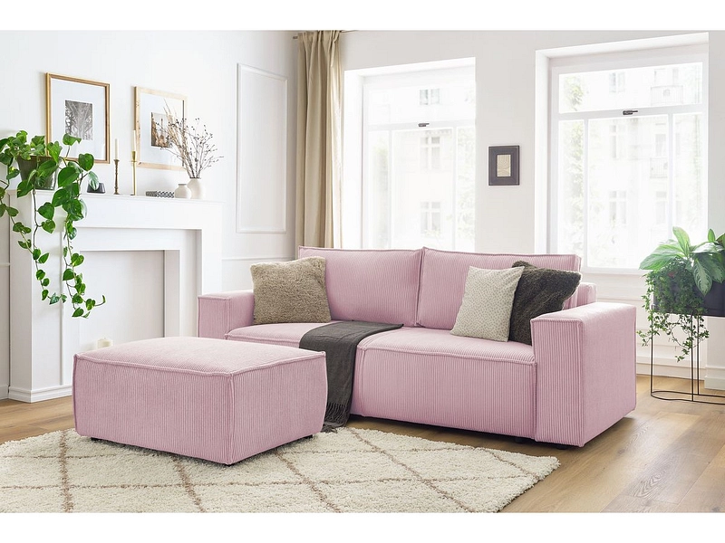 3er Sofa mit Hocker BOBOCHIC NIHAD