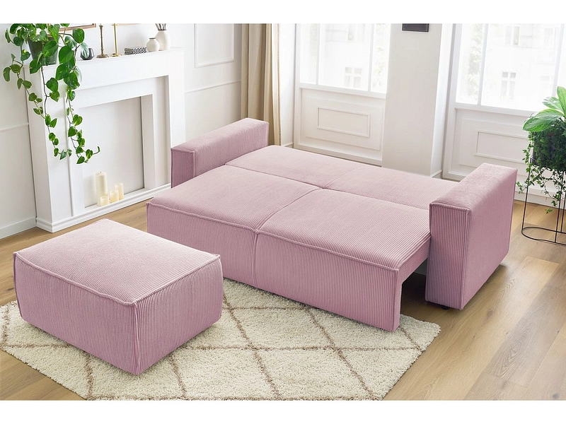 3er Sofa mit Hocker BOBOCHIC NIHAD