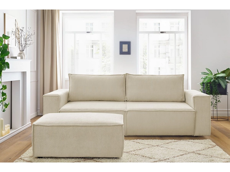 3er Sofa mit Hocker BOBOCHIC NIHAD