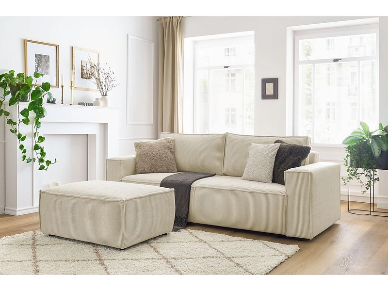 3er Sofa mit Hocker BOBOCHIC NIHAD