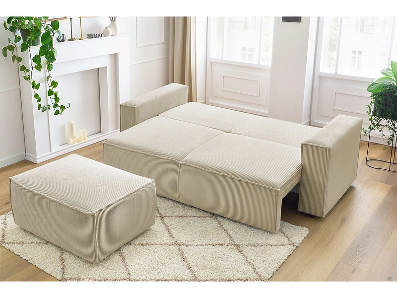 3er Sofa mit Hocker BOBOCHIC NIHAD