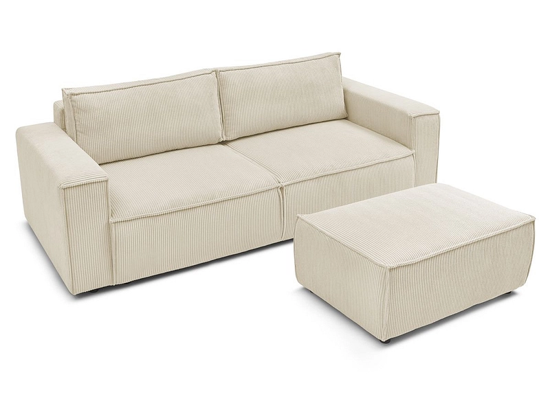 3er Sofa mit Hocker BOBOCHIC NIHAD