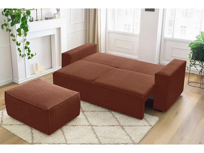 Divano 3 posti con pouf BOBOCHIC NIHAD