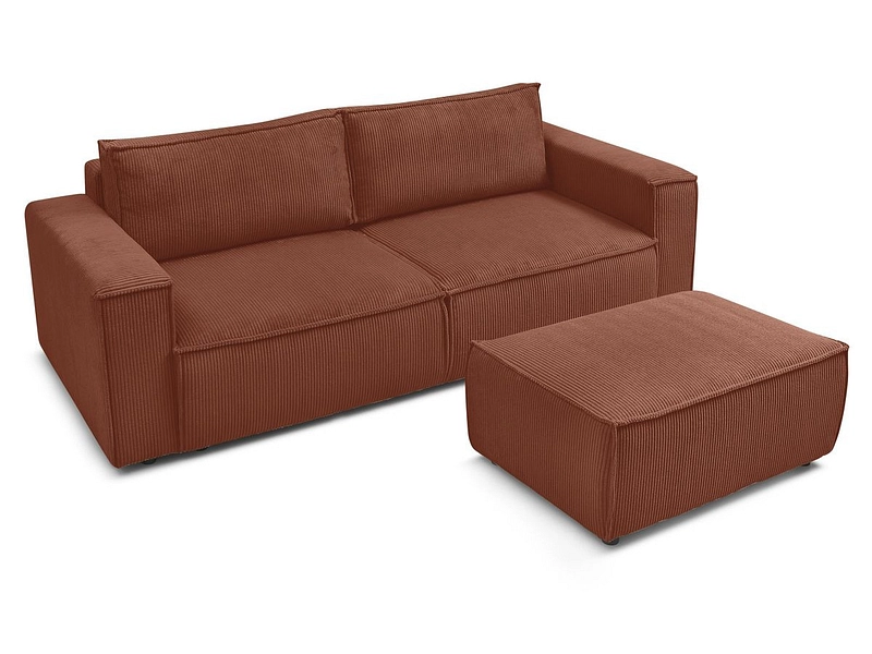 3er Sofa mit Hocker BOBOCHIC NIHAD