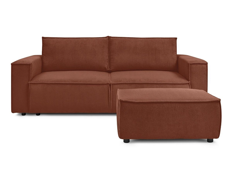 3er Sofa mit Hocker BOBOCHIC NIHAD