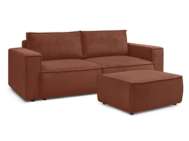 3er Sofa mit Hocker BOBOCHIC NIHAD